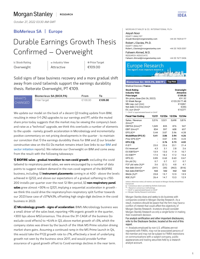 2022-10-27-BIOX.PA-Morgan Stanley-BioMerieux SA Durable Earnings Growth Thesis Confirmed – Ov...-989226702022-10-27-BIOX.PA-Morgan Stanley-BioMerieux SA Durable Earnings Growth Thesis Confirmed – Ov...-98922670_1.png